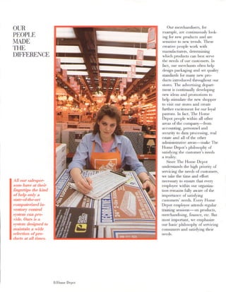 home depot Annual Report 1986