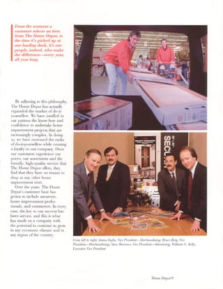 home depot Annual Report 1986