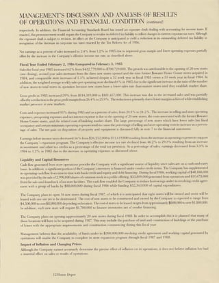 home depot Annual Report 1986