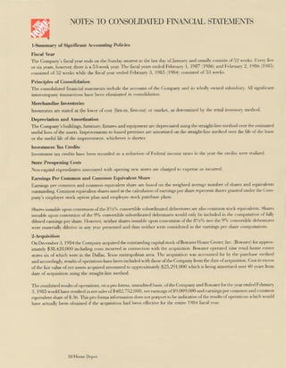 home depot Annual Report 1986