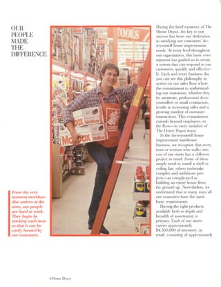 home depot Annual Report 1986