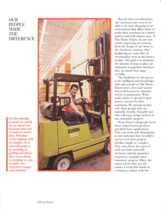 home depot Annual Report 1986