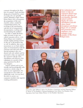 home depot Annual Report 1986