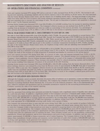 home depot Annual Report 1985