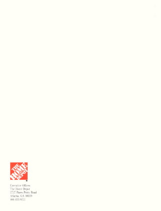 home depot Annual Report 1985