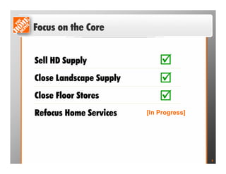 home depot  PDF  	Frank Blake Presentation 
