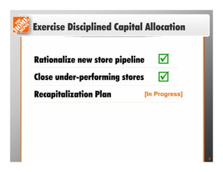 home depot  PDF  	Frank Blake Presentation 