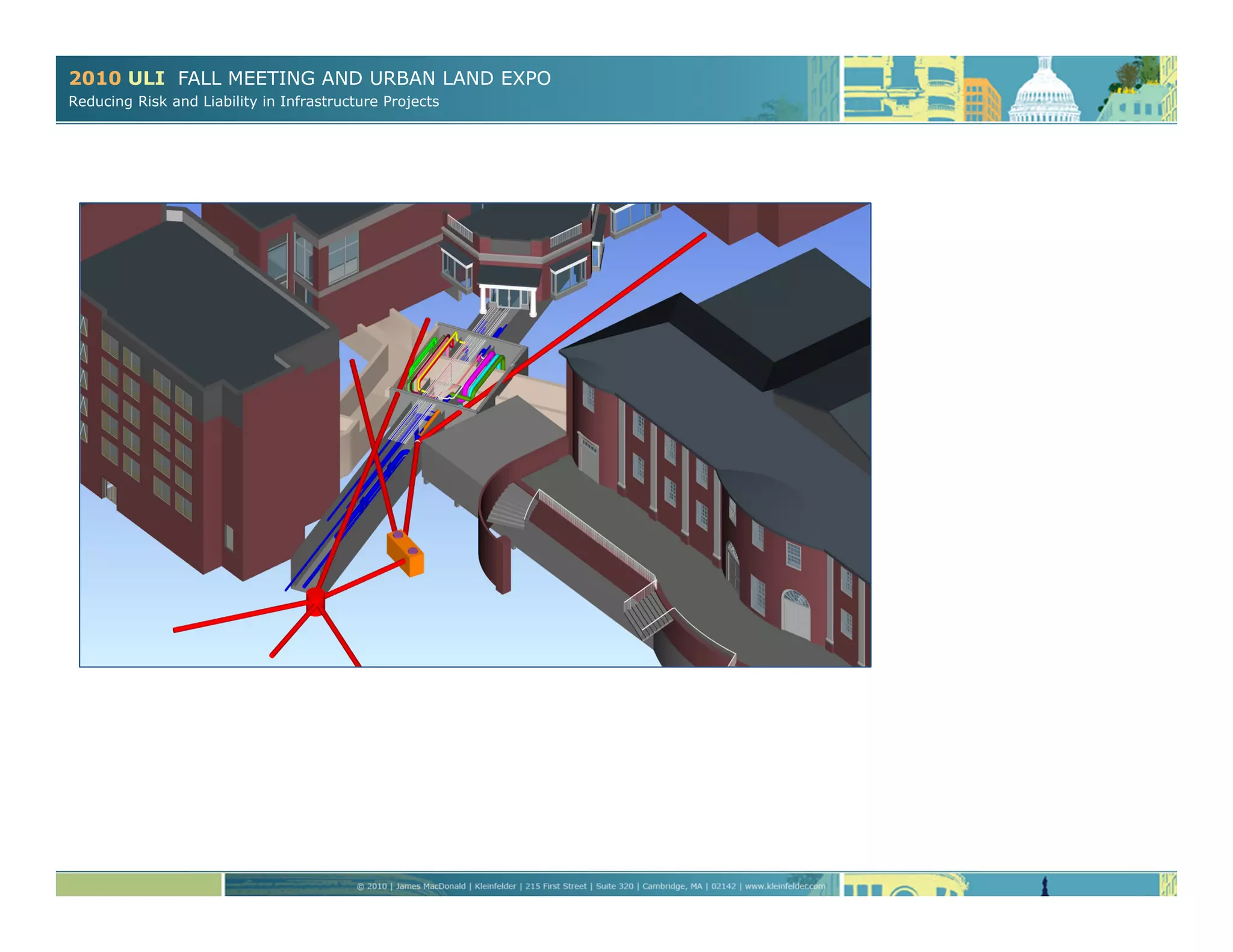 2010 ULI FALL MEETING AND URBAN LAND EXPO
Reducing Risk and Liability in Infrastructure Projects
 