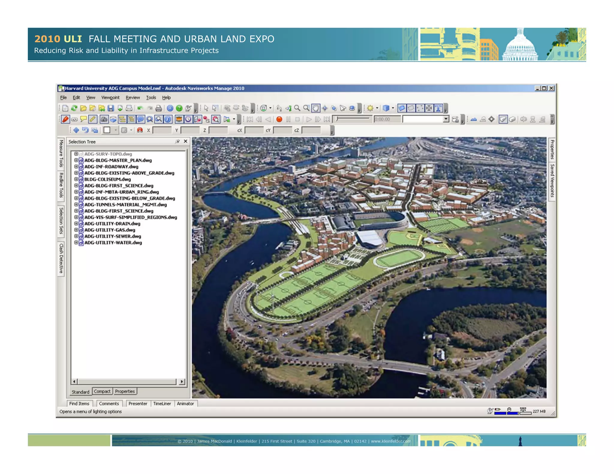 2010 ULI FALL MEETING AND URBAN LAND EXPO
Reducing Risk and Liability in Infrastructure Projects
 