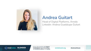 Andrea Guitart
Head of Digital Platforms, Arredo
Linkedin: Andrea Guadalupe Guitart
 