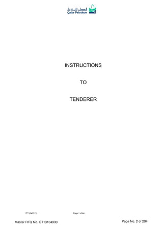 ITT (040313) Page 1 of 44
INSTRUCTIONS
TO
TENDERER
 