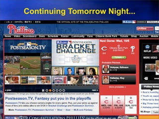 Continuing Tomorrow Night...
 