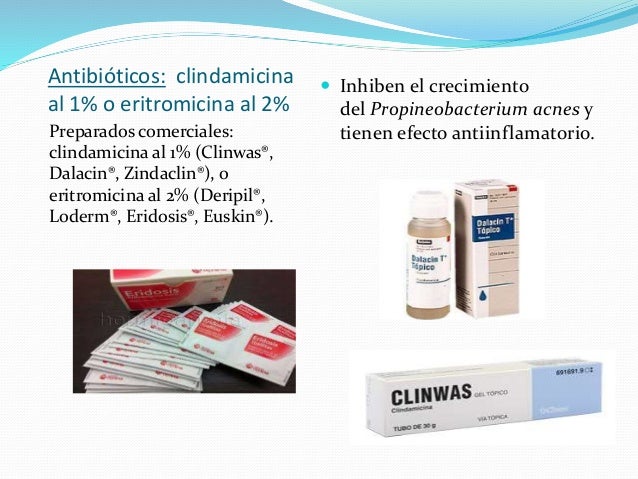 Eritromicina para acne