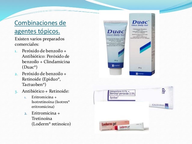 Eritromicina para acne
