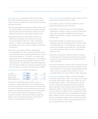 CVS Caremark 2007 Annual Report