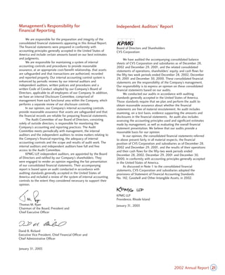 CVS Caremark 2002 Annual Report