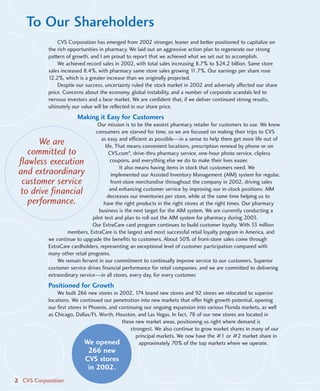 CVS Caremark 2002 Annual Report