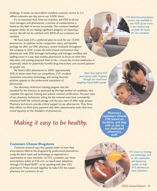 CVS Caremark 2002 Annual Report