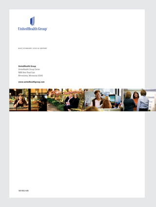 United Health Group Summary Annual Report for period ended December 31, 2007