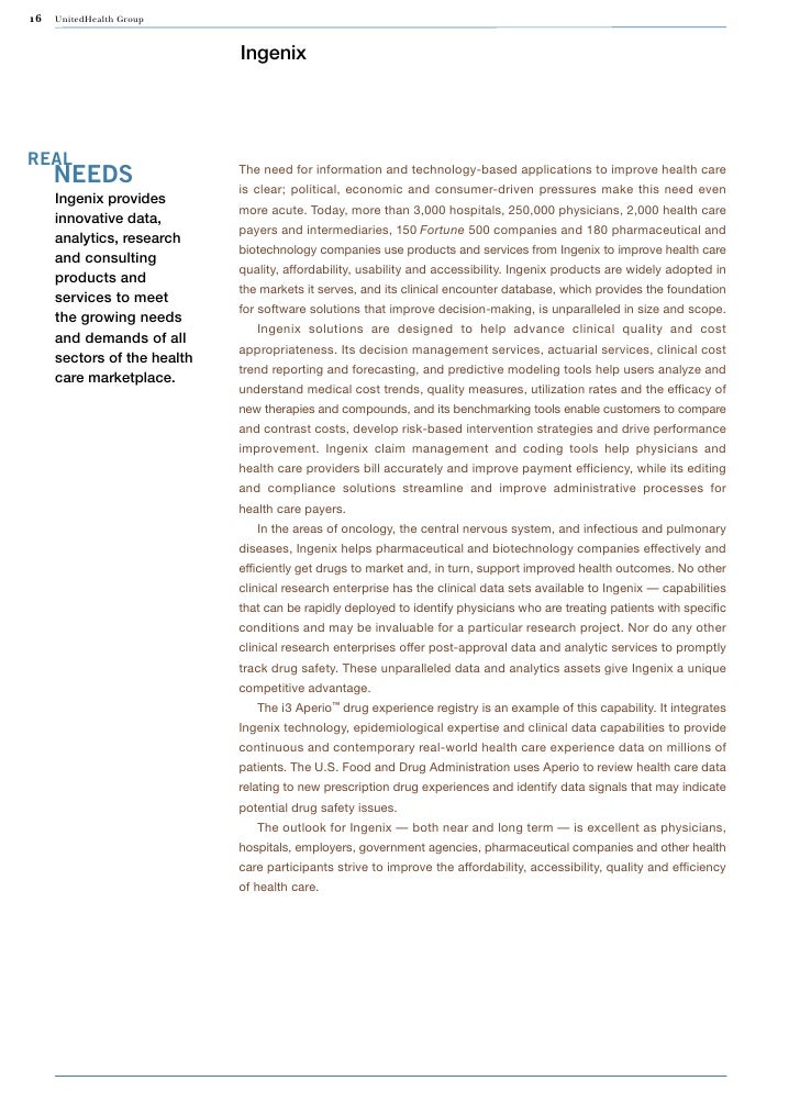 united health group pdf document summary annual report 452k uhc patient summary form