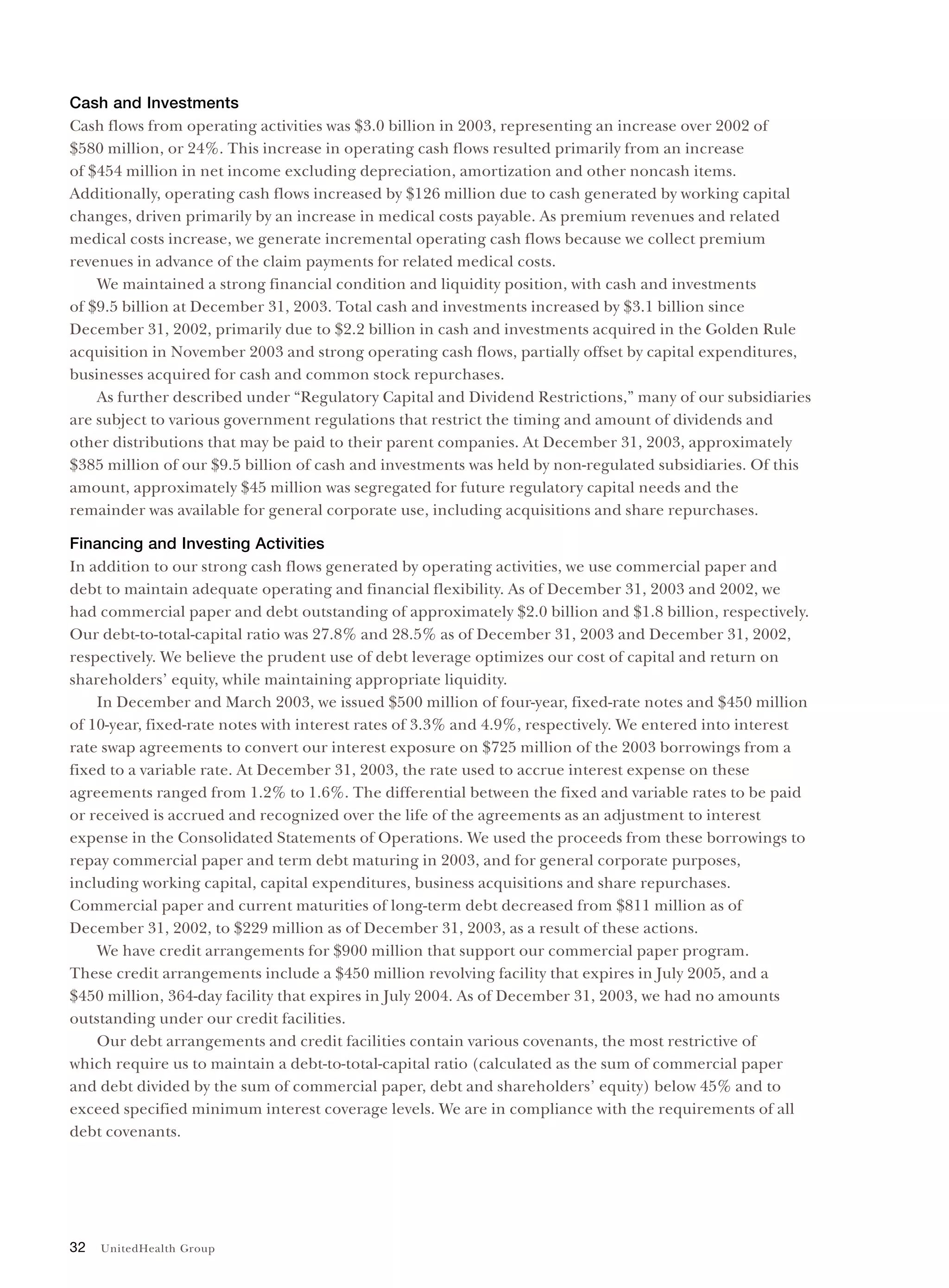 United Health Group UnitedHealth Group Financial Review