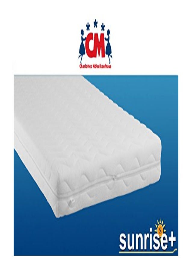 Sunrise Kindermatratze 90x200 cm. Schaumstoffmatratze mit Frottee-S…