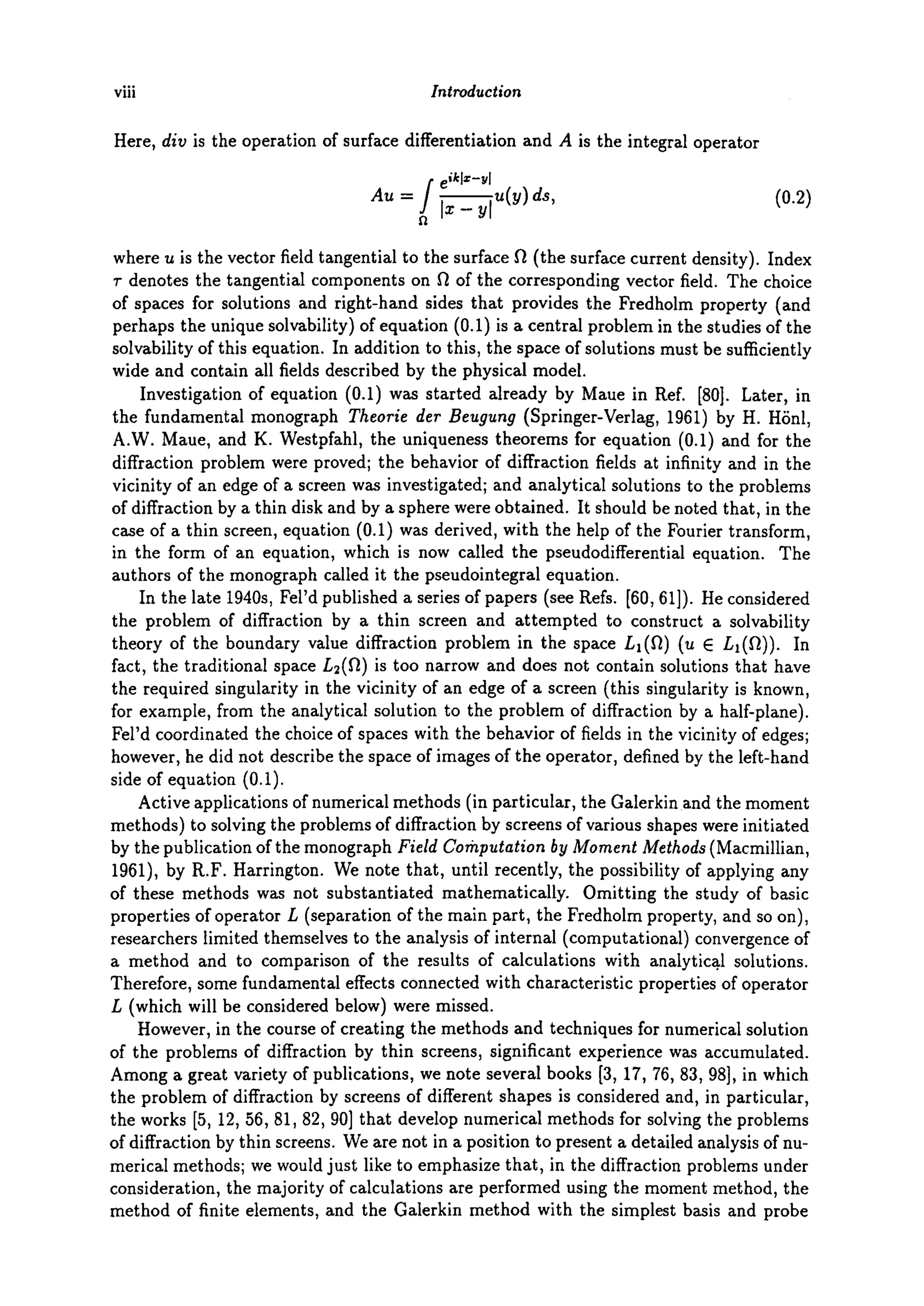 Electromagnetic Wave Diffraction by Conducting Screens 2nd Edition A. S ...