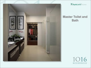 Master Toilet and
     Bath
 
