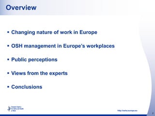 The current state of occupational safety and health in Europe | PPTX ...