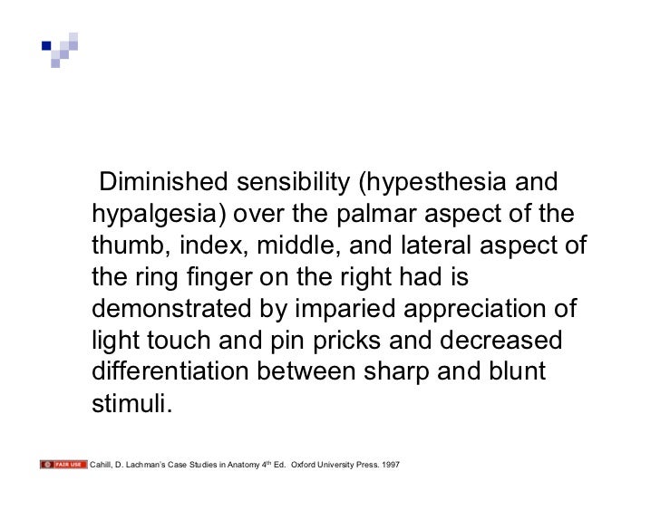 10.17.08: Clinical Anatomy Cases Involving the Upper Extremity