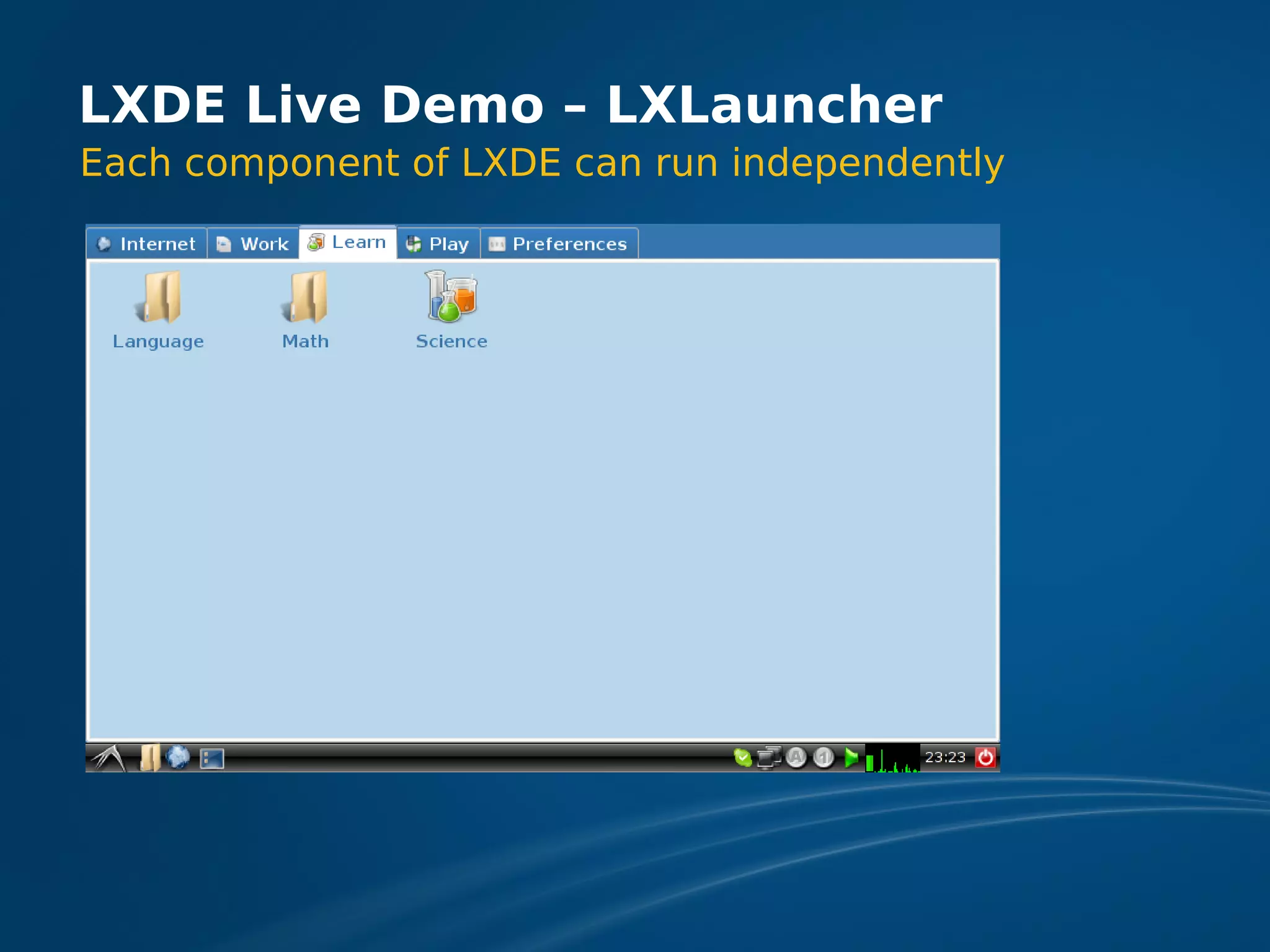 LXDE Presentation at FOSDEM 2009