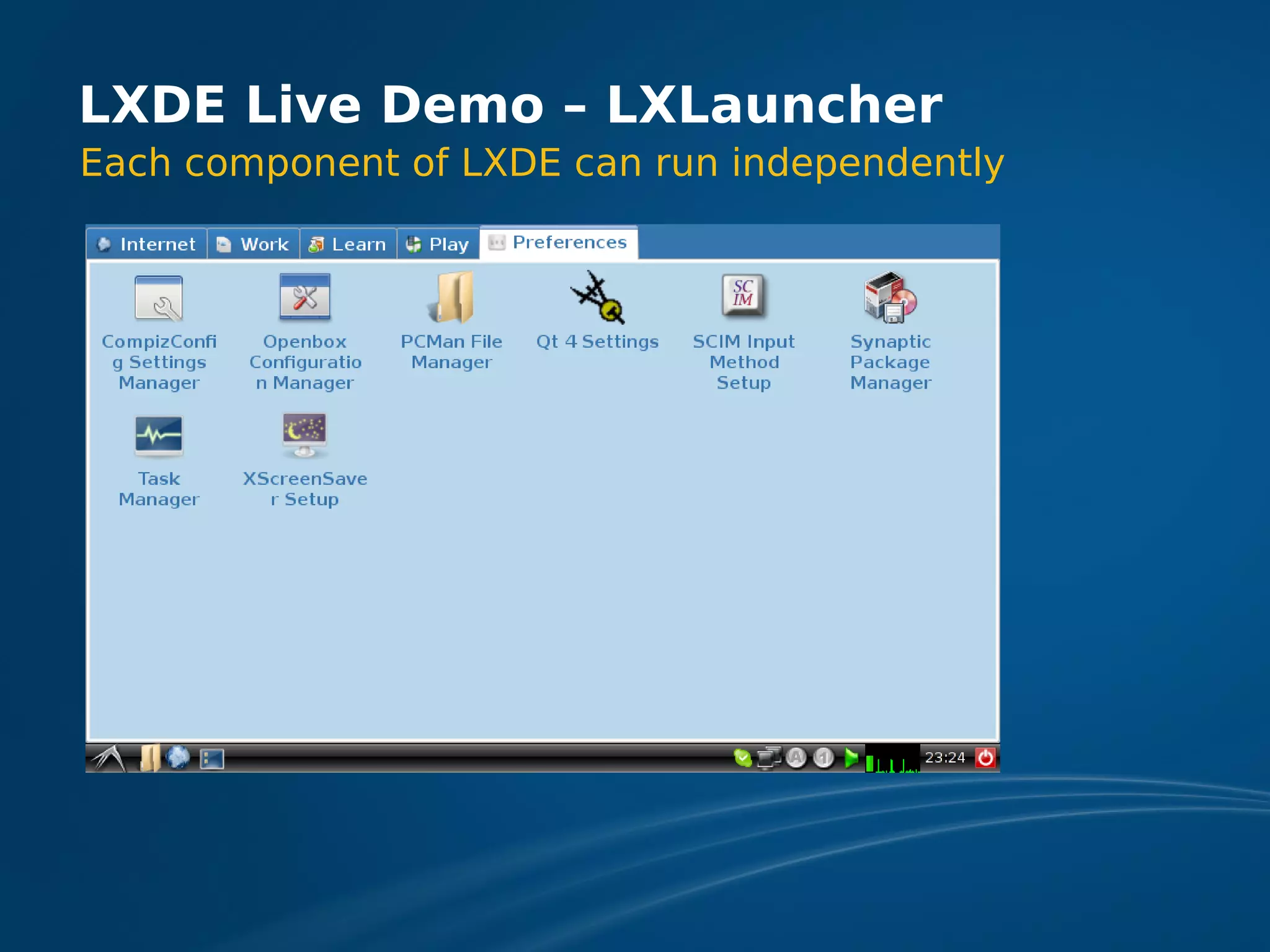 LXDE Presentation at FOSDEM 2009