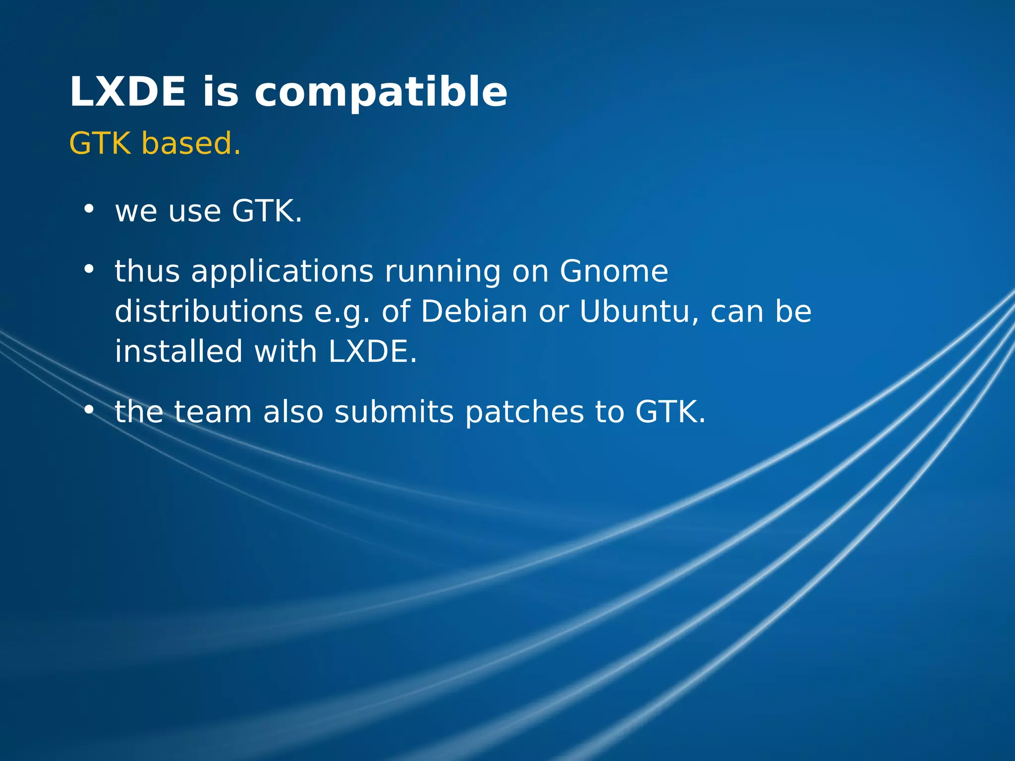 LXDE Presentation at FOSDEM 2009