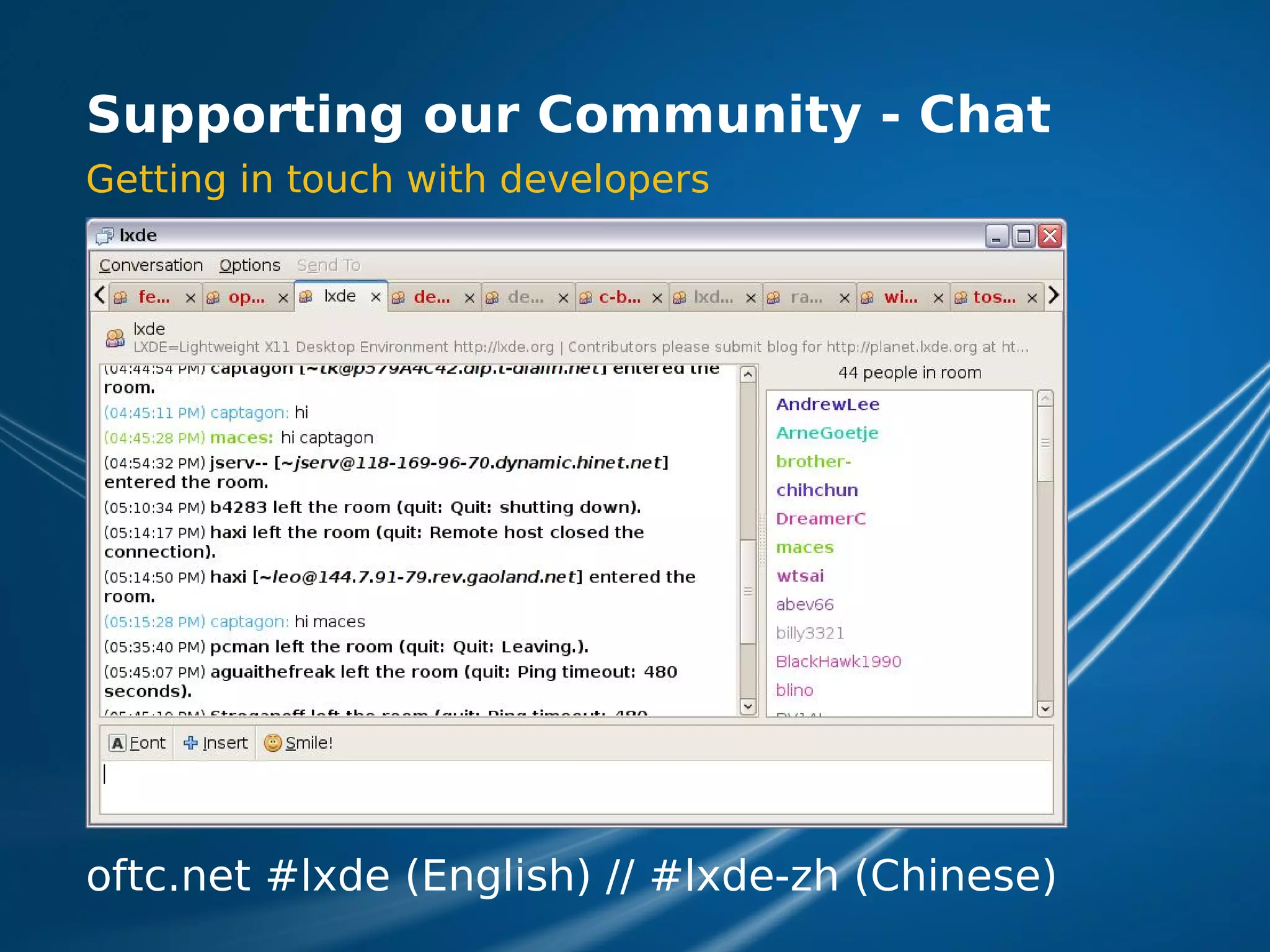 LXDE Presentation at FOSDEM 2009