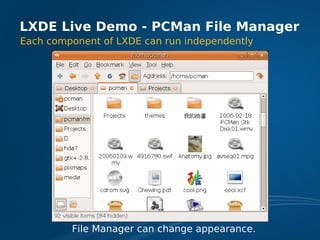 LXDE Presentation at FOSDEM 2009