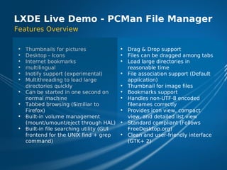 LXDE Presentation at FOSDEM 2009