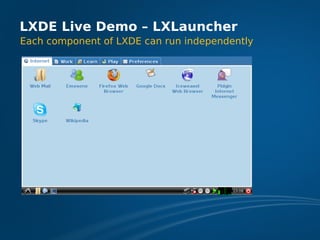 LXDE Presentation at FOSDEM 2009