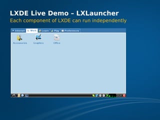 LXDE Presentation at FOSDEM 2009