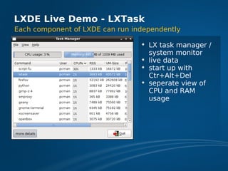 LXDE Presentation at FOSDEM 2009