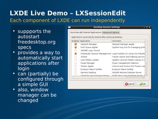 LXDE Presentation at FOSDEM 2009