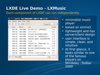 LXDE Presentation at FOSDEM 2009