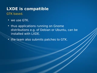 LXDE Presentation at FOSDEM 2009