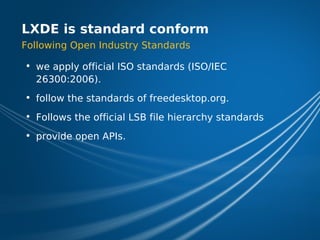 LXDE Presentation at FOSDEM 2009