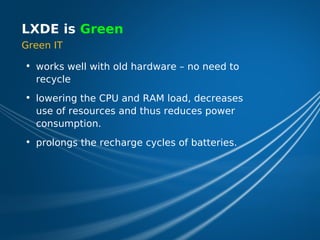 LXDE Presentation at FOSDEM 2009