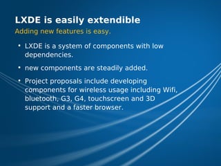 LXDE Presentation at FOSDEM 2009
