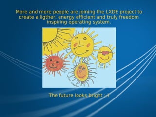 LXDE Presentation at FOSDEM 2009