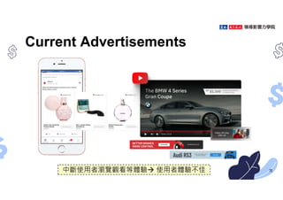 Current Advertisements
72
中斷使用者瀏覽觀看等體驗 使用者體驗不佳
 