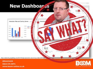 New Dashboards
https://unsplash.com/@gaborhttps://adwords.googleblog.com/2017/07/get-panoramic-view-of-your-data-with.html
 