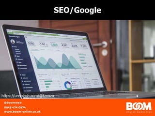 SEO/Google
https://unsplash.com/@kmuza
 