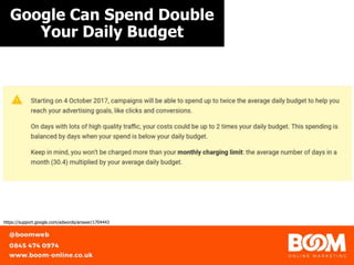 Google Can Spend Double
Your Daily Budget
https://support.google.com/adwords/answer/1704443
 